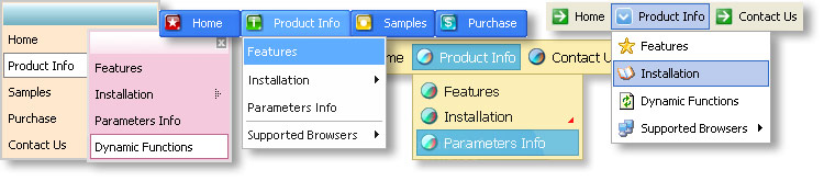 Web Menus and Buttons Free Trial Download