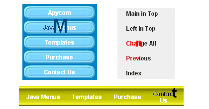 leaping letters Menu