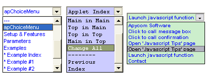 Pull Down Menu